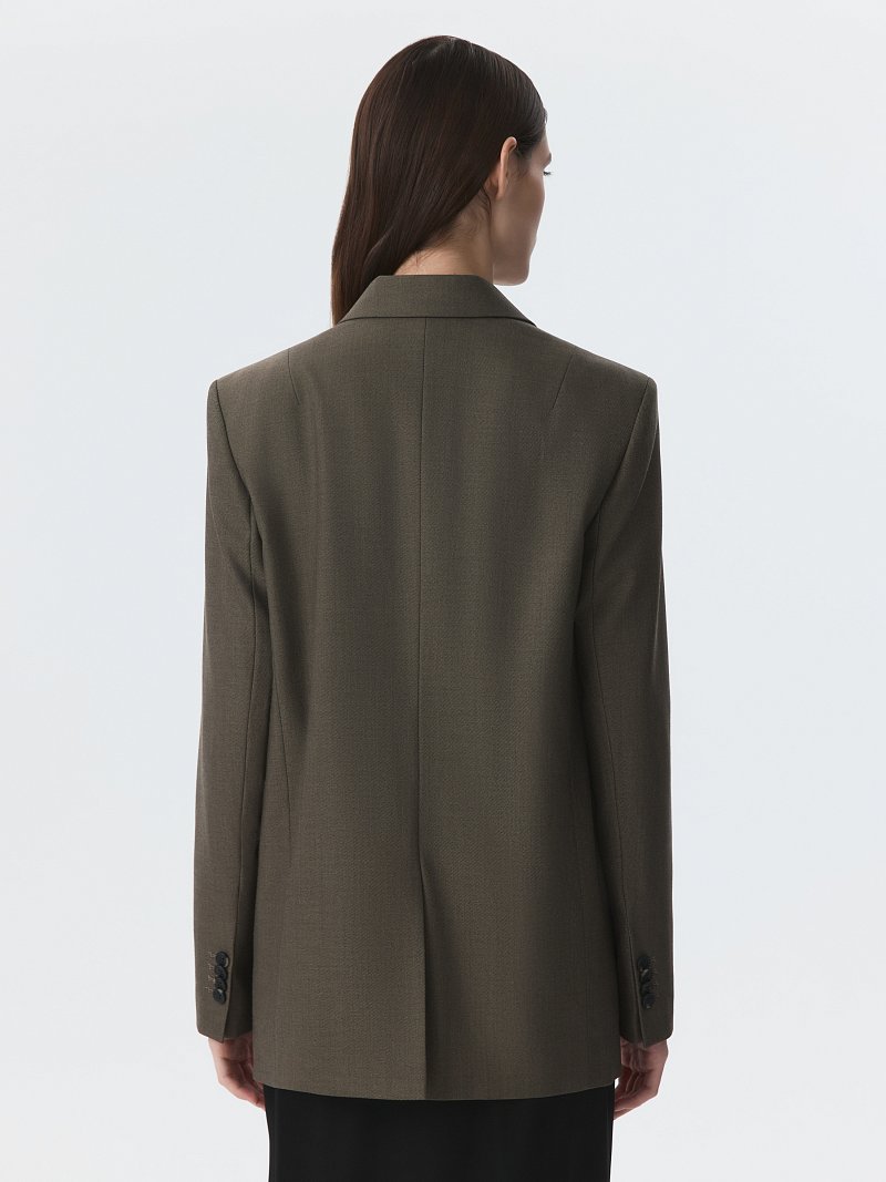 Прямой однобортный жакет