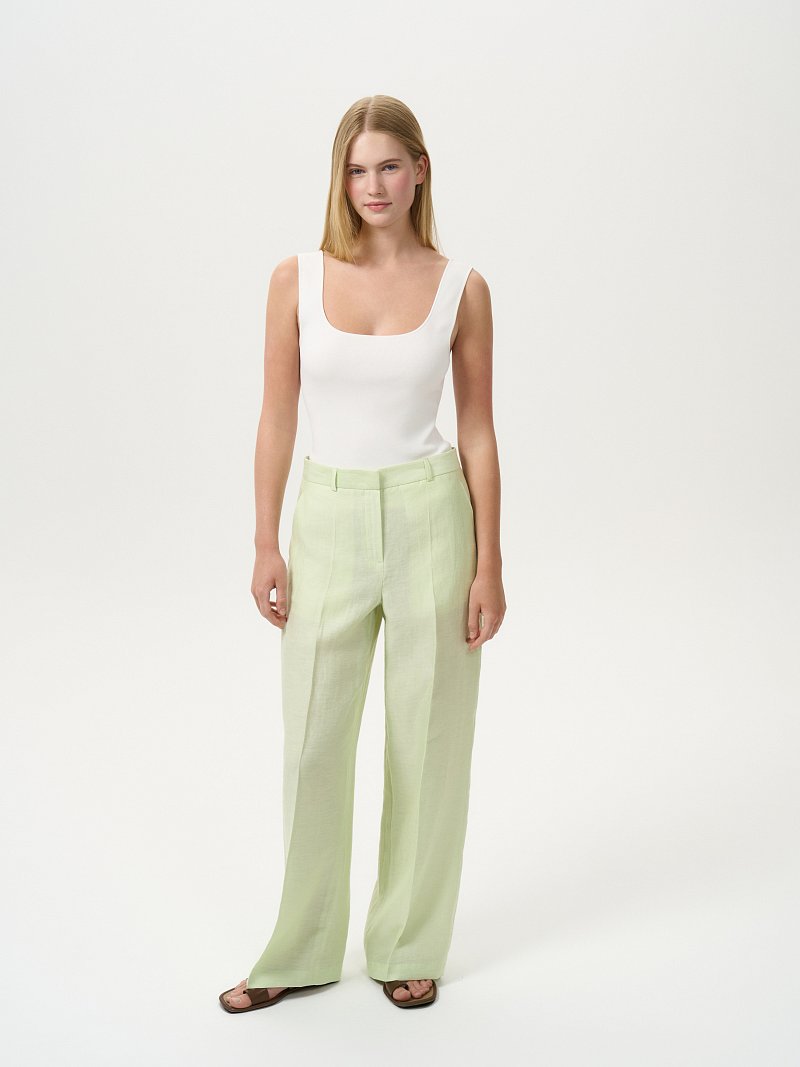 Брюки из конопляной ткани