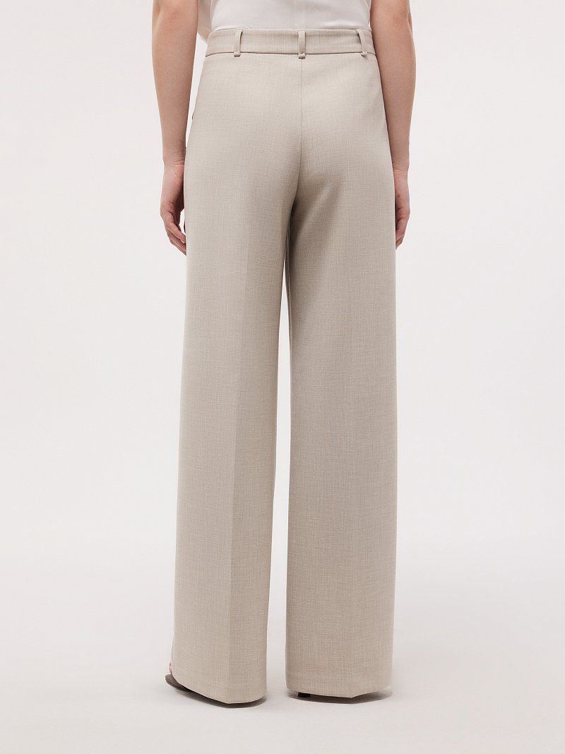 Прямые брюки с клапанами