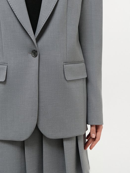 Однобортный жакет оверсайз: фото №3