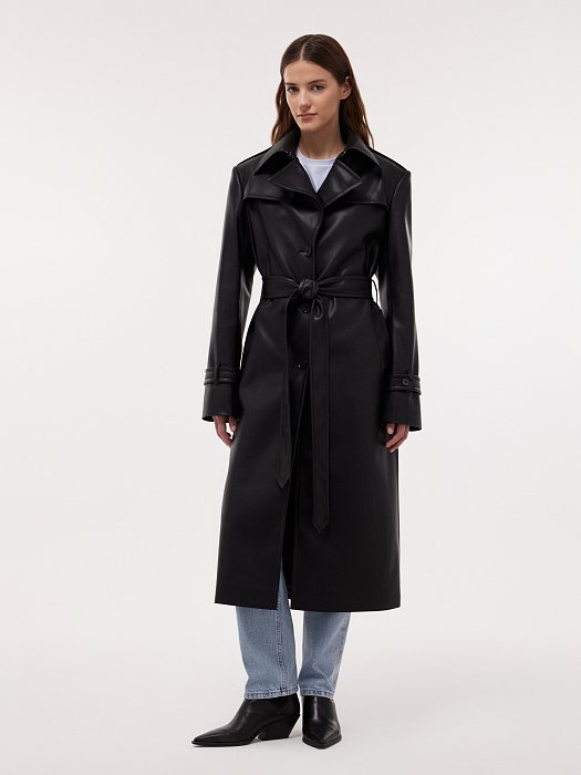 Тренч из экокожи: фото №2
