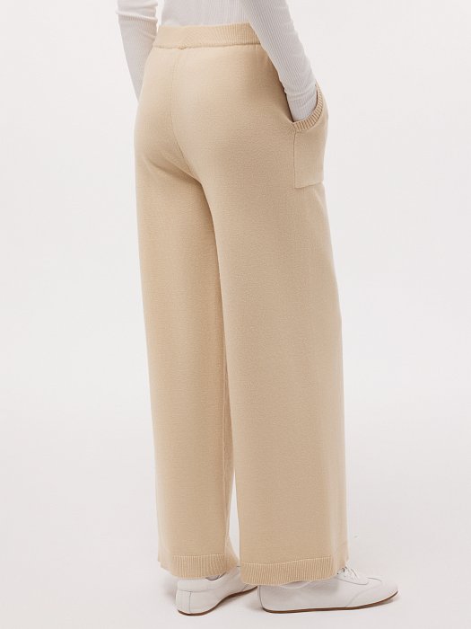 Прямые брюки из трикотажа: фото №3