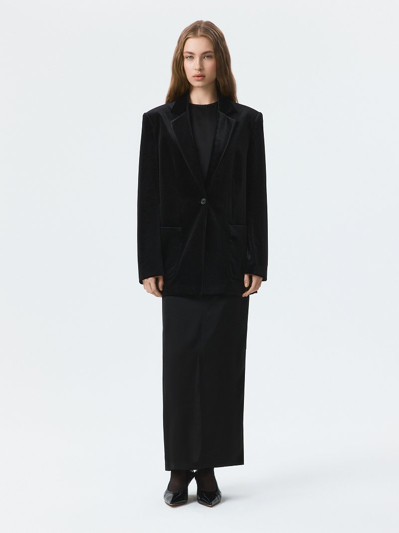 Жакет из бархата