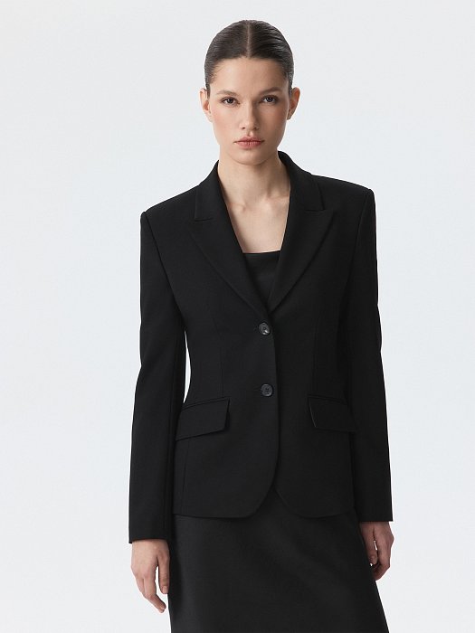 Приталенный жакет из вискозы (Р158): фото №2