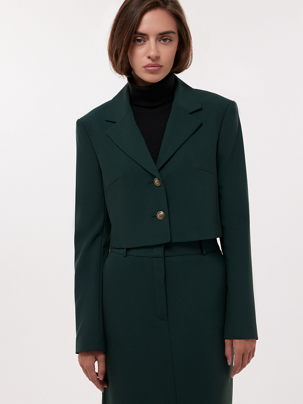 Жакет укороченного кроя