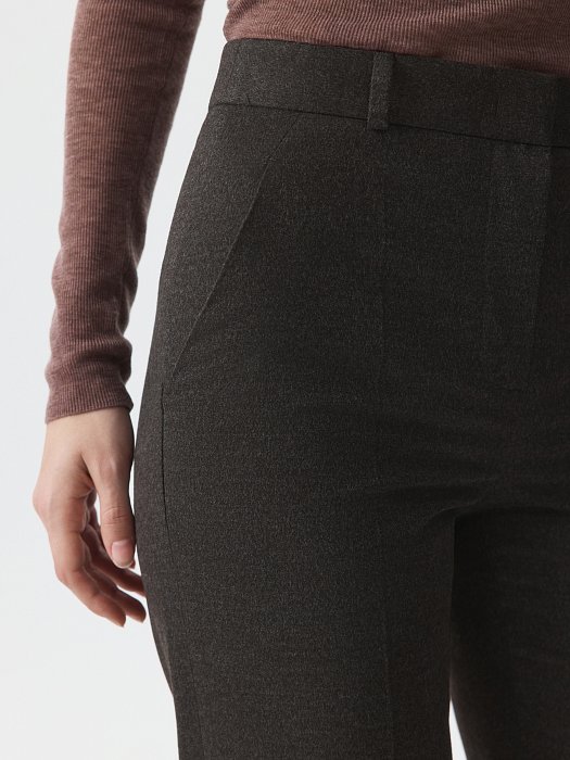 Расклешенные брюки из фланели: фото №3