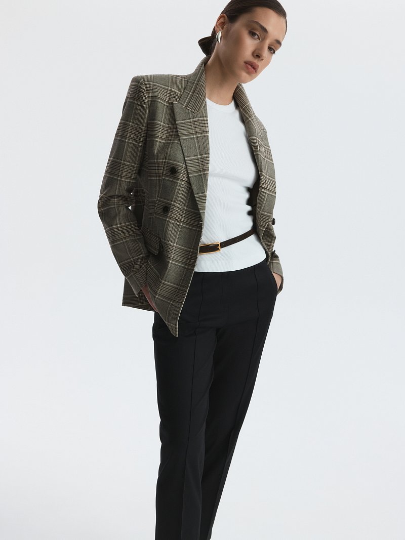 Зауженные брюки из хлопка