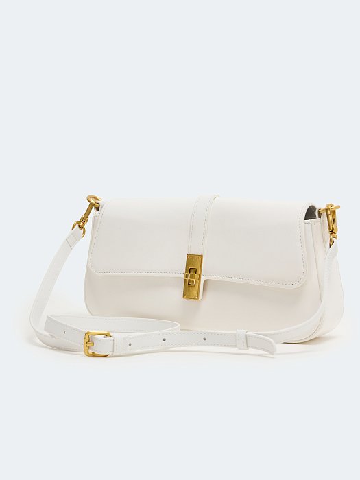 Сумка-багет из натуральной кожи: фото №7