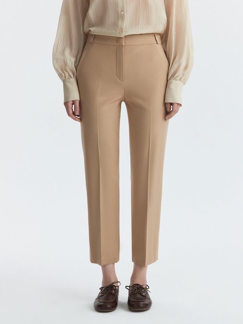 Укороченные брюки из вискозы