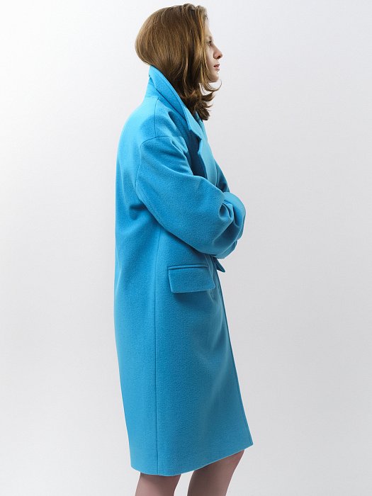 Пальто свободного силуэта из шерсти: фото №9