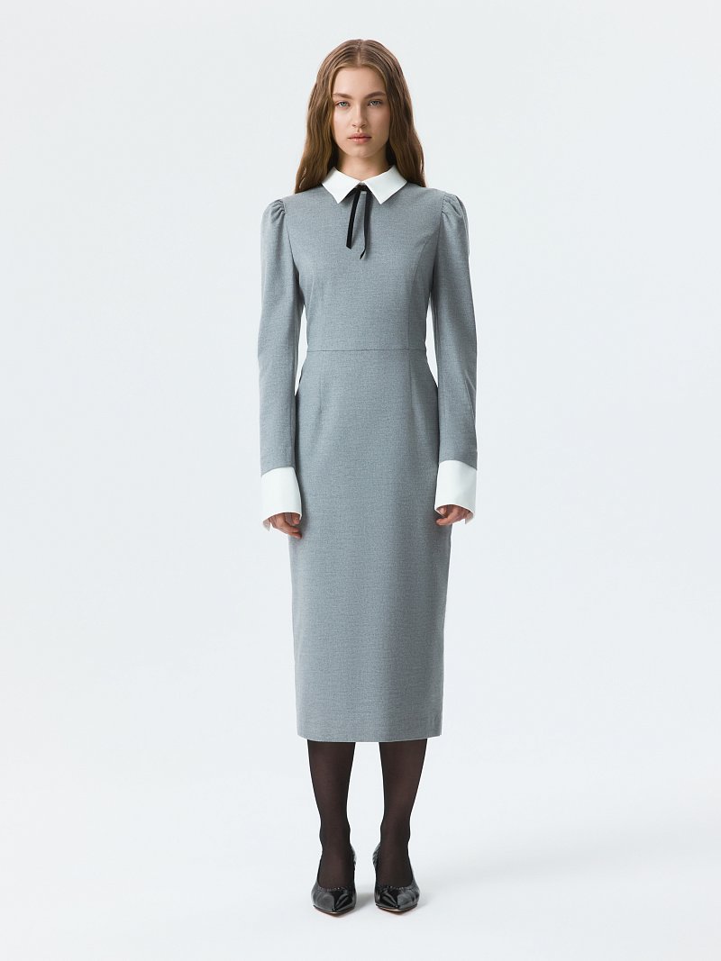 Платье-футляр со съемными деталями