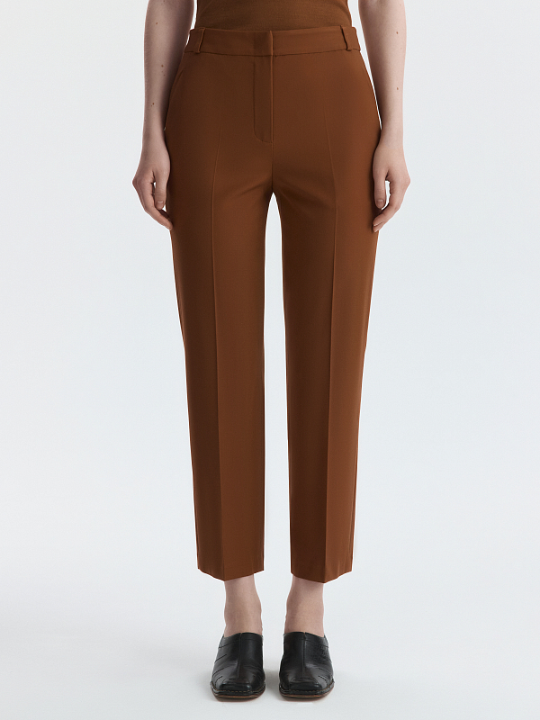 Укороченные брюки из вискозы