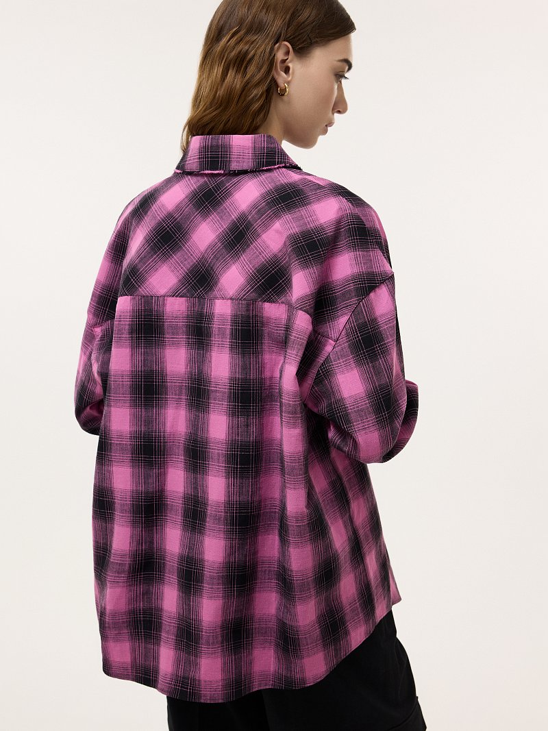 Клетчатая рубашка из хлопка