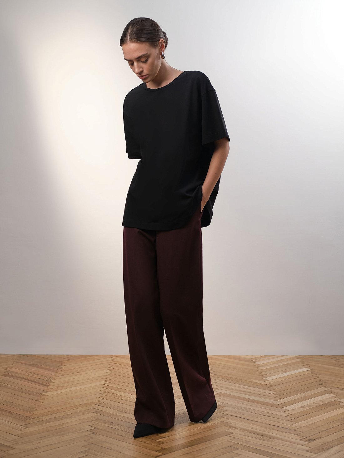 Широкие брюки на кулиске: фото №1