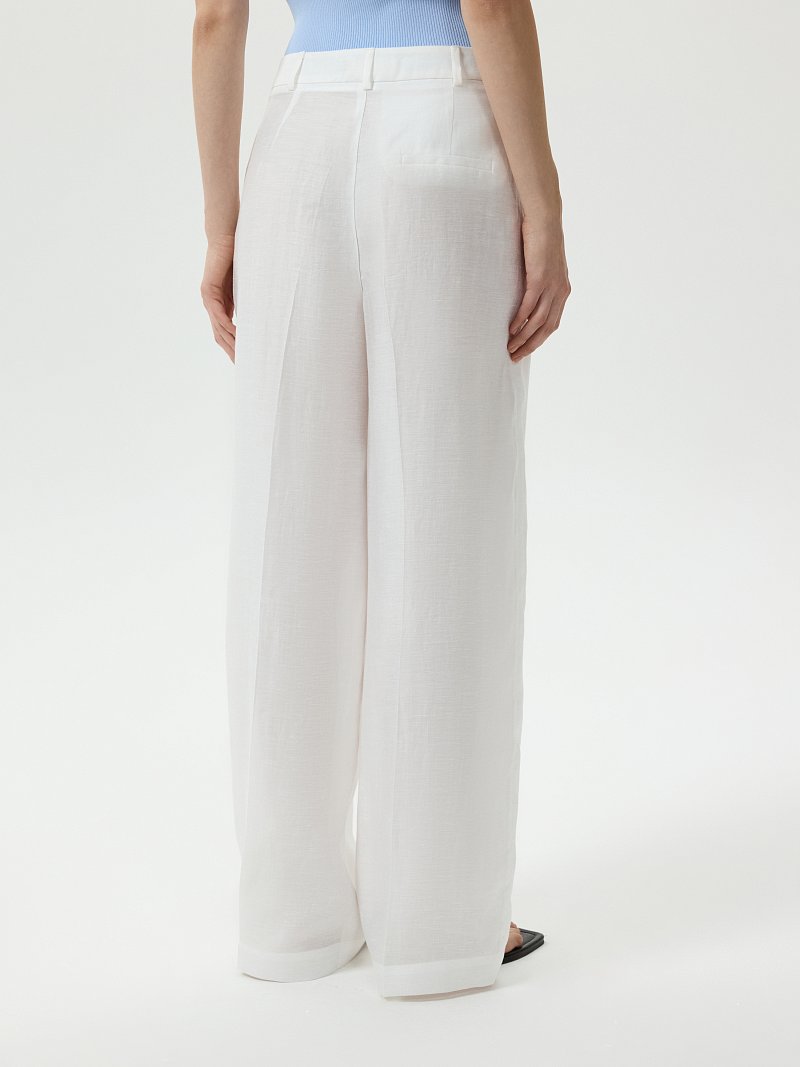 Брюки из конопляной ткани