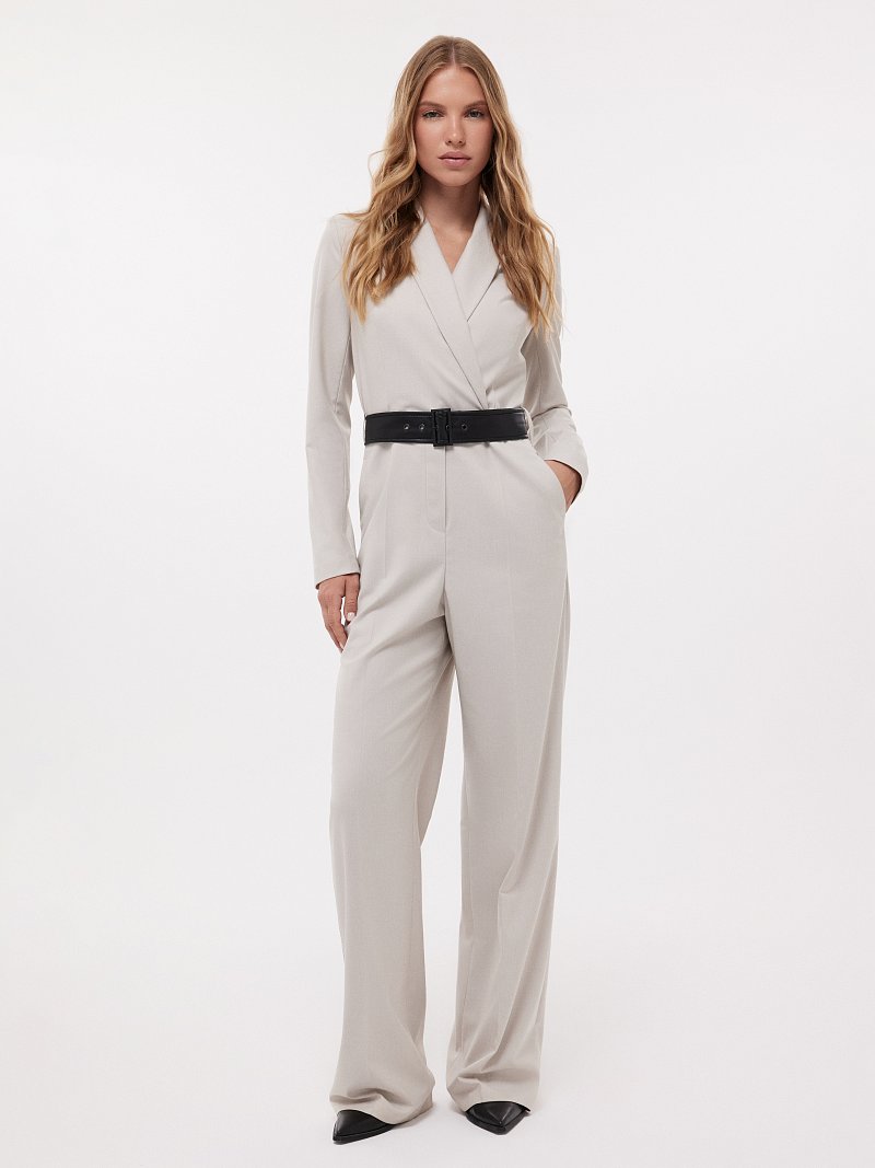 Комбинезон брючный с поясом