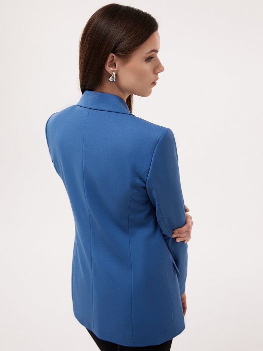 Приталенный двубортный жакет (Р158): фото №4