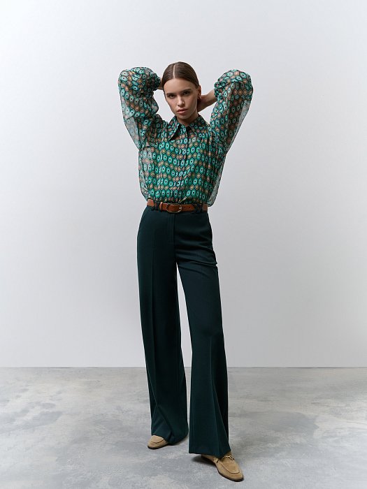 Блуза из шифона с принтом: фото №5