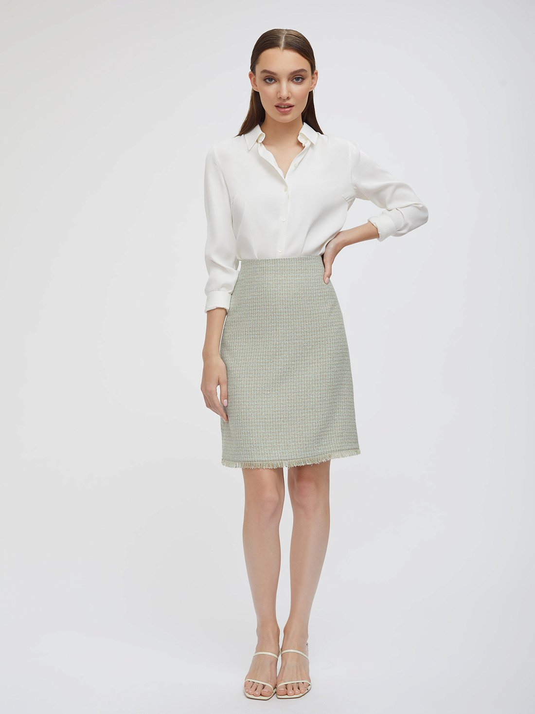 Юбка букле с бахромой: фото №1