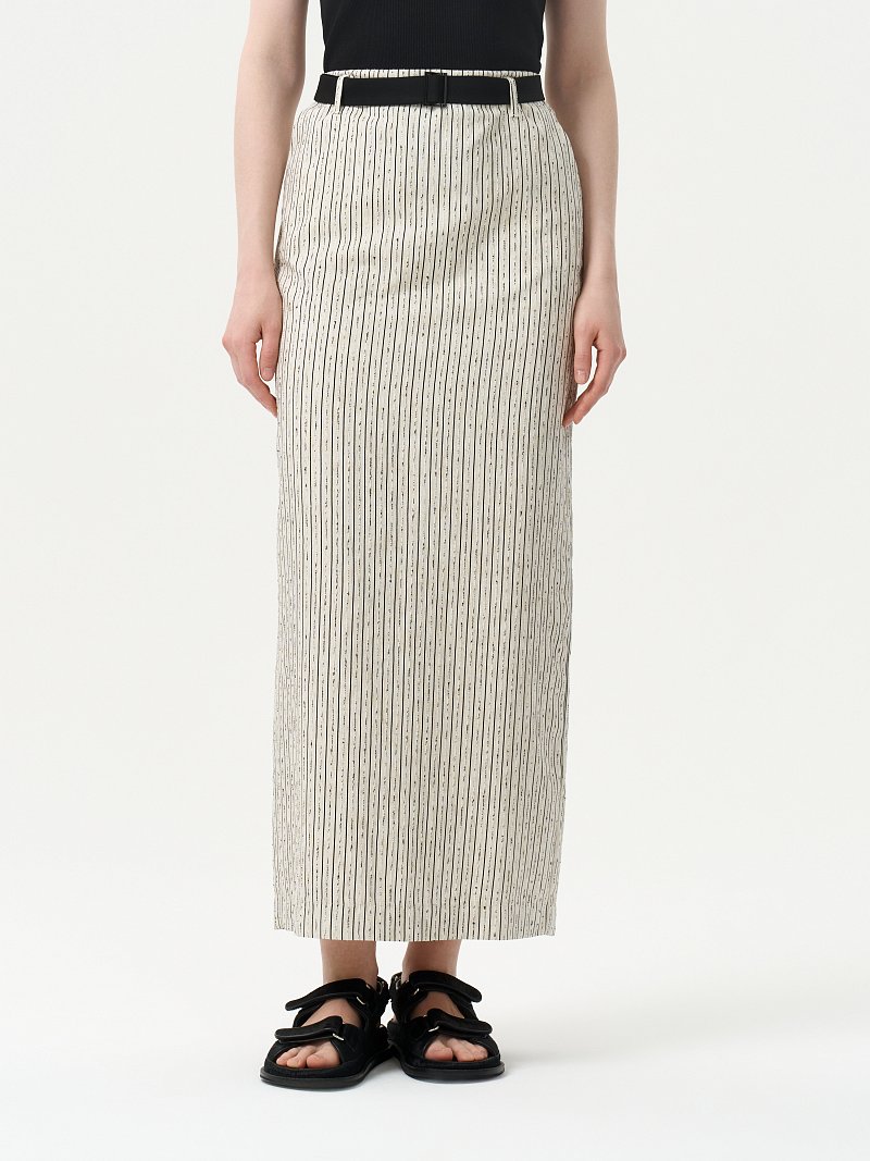Прямая юбка в полоску