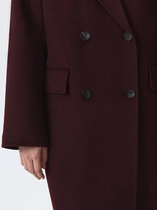 Длинное пальто с шерстью: фото №4