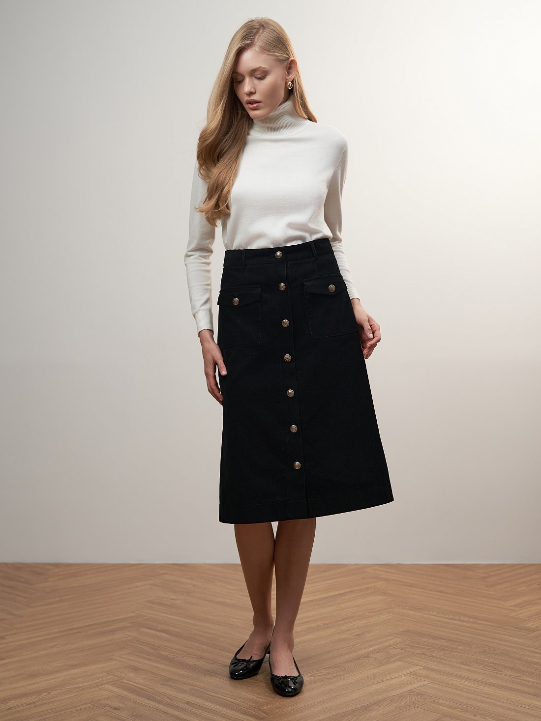 Вельветовая юбка: фото №1