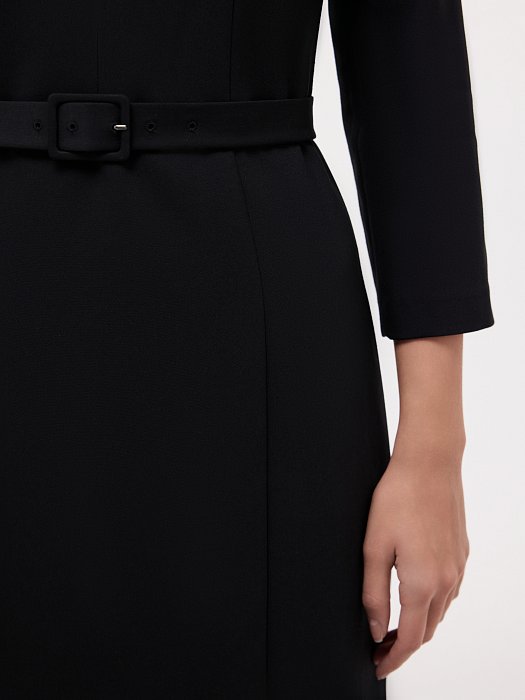 Платье-футляр с ремнем: фото №4