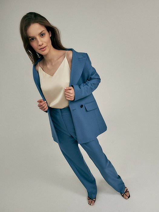 Брюки с широким поясом: фото №5