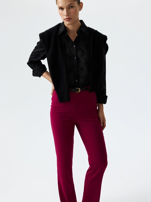 Зауженные брюки со стрелками: фото №2