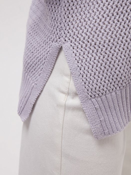 Вязаный пуловер с пайетками: фото №4