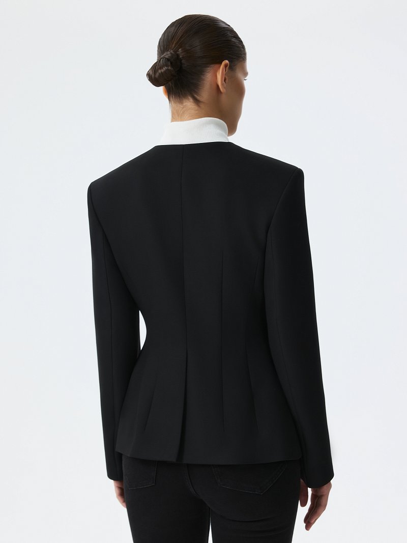 Жакет с круглым вырезом