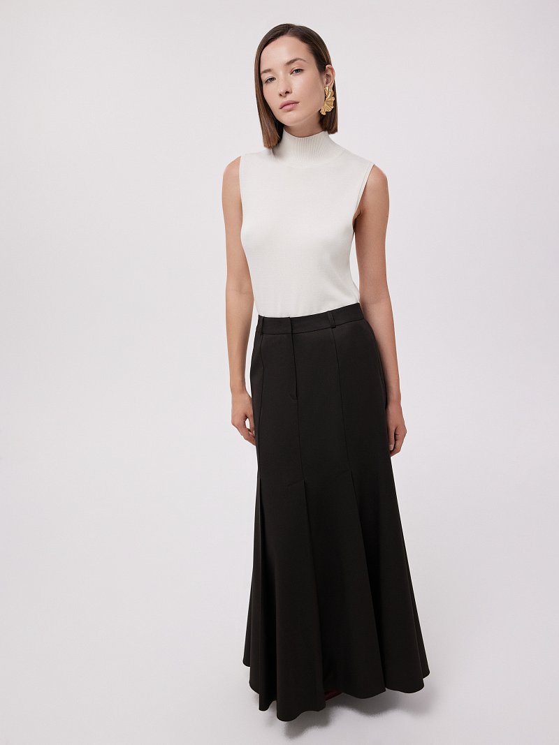 Юбка-макси со складками