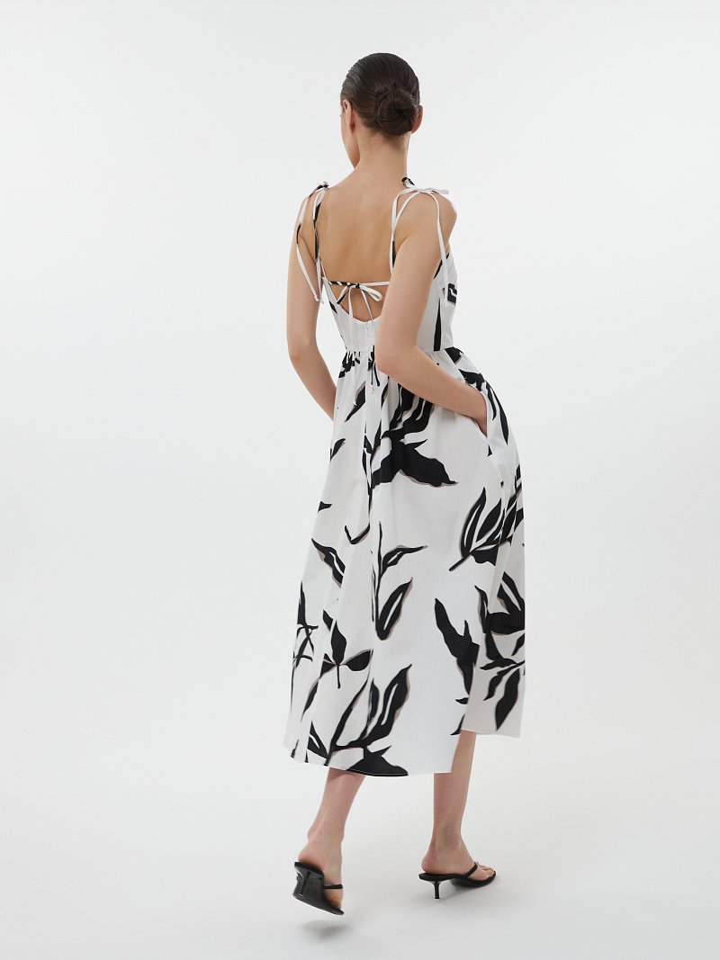 Платье-миди из хлопка