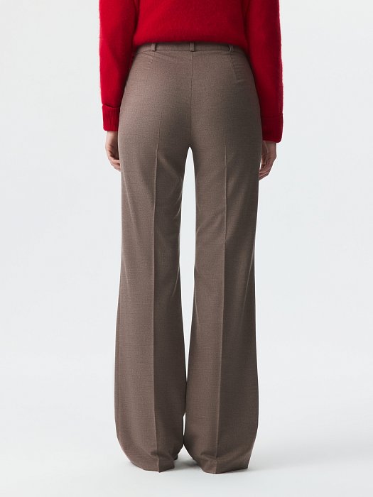 Расклешенные брюки из фланели: фото №5