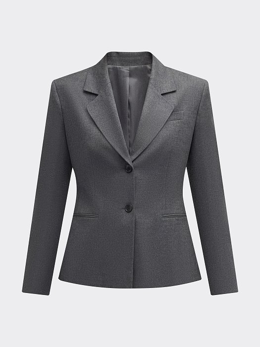 Жакет приталенный из фланели: фото №8