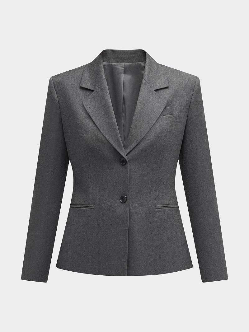 Жакет приталенный из фланели