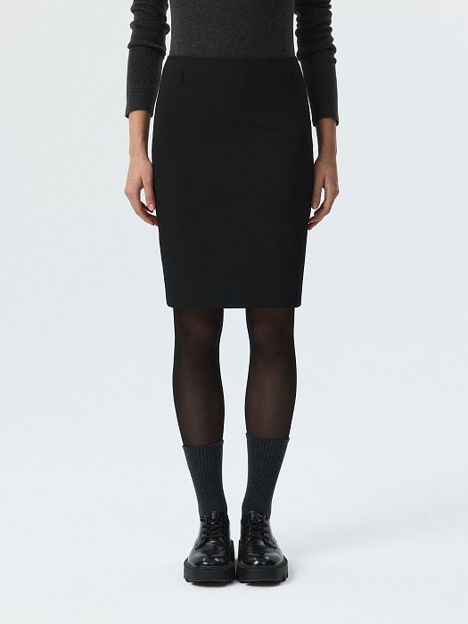 Прямая юбка-миди: фото №3