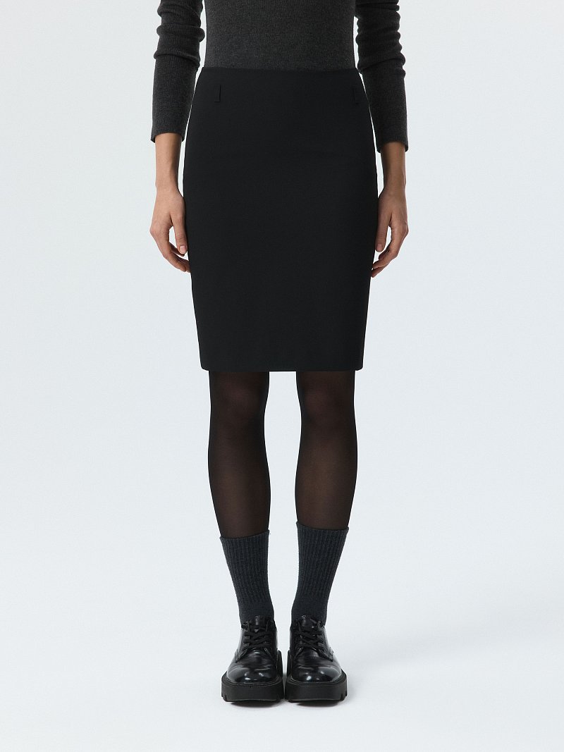 Прямая юбка-миди