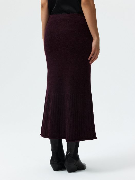 Вязаная юбка с шерстью: фото №4