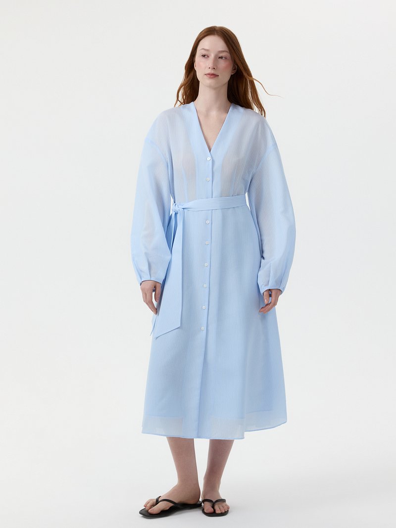 Расклешенное платье из вискозы