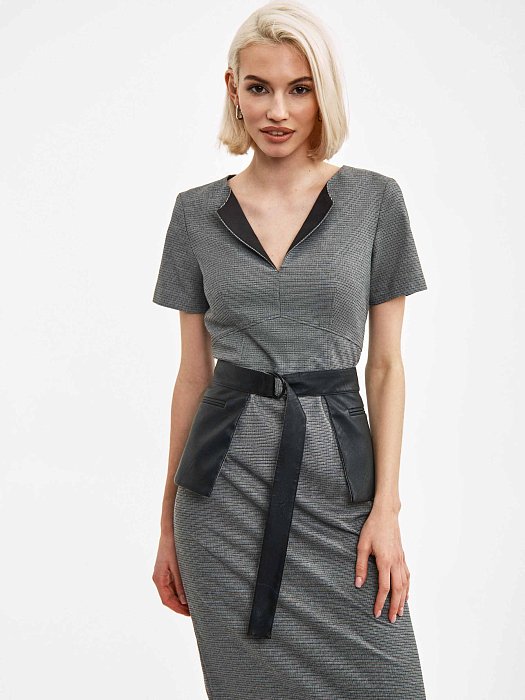 Платье с двусторонней баской: фото №3