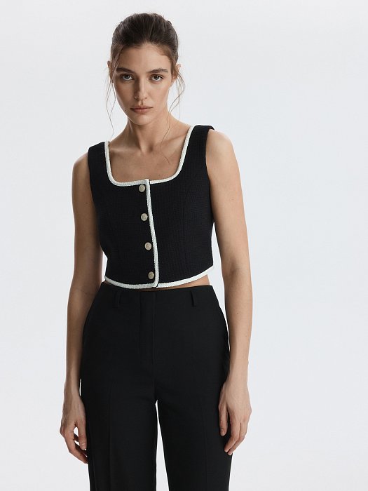 Жилет из твида: фото №3