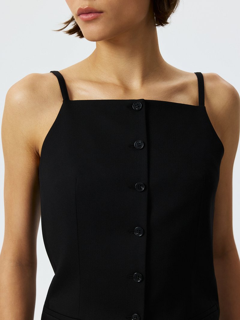 Жилет с квадратным вырезом