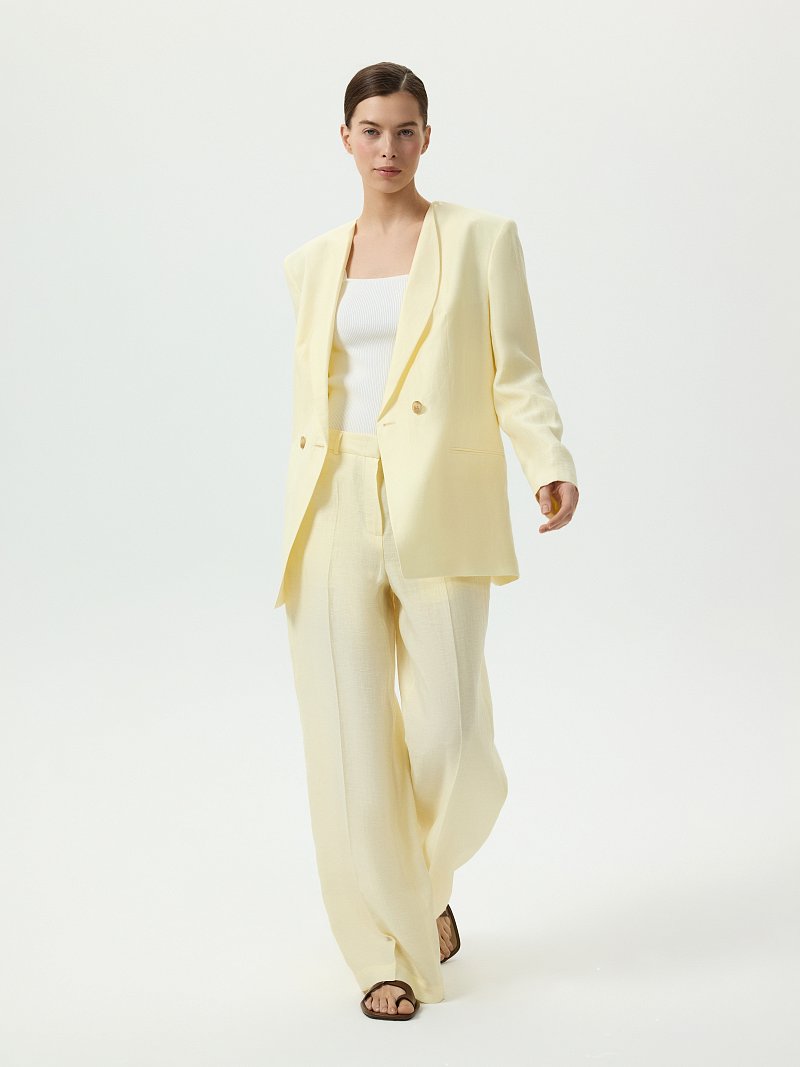 Брюки из конопляной ткани