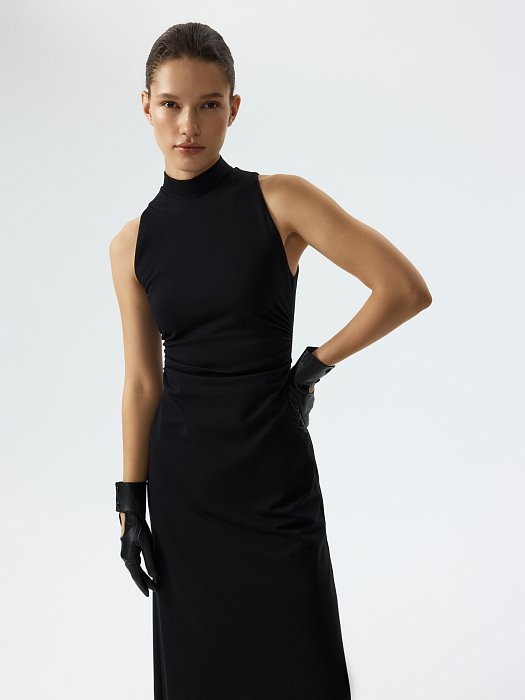 Трикотажное платье без рукавов: фото №5