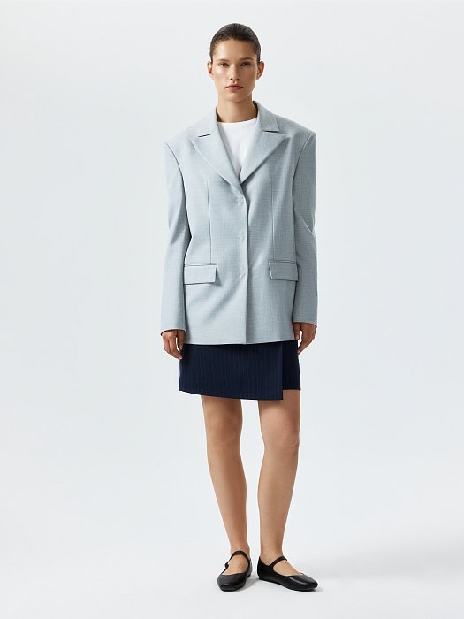 Прямой жакет на кнопках: фото №6