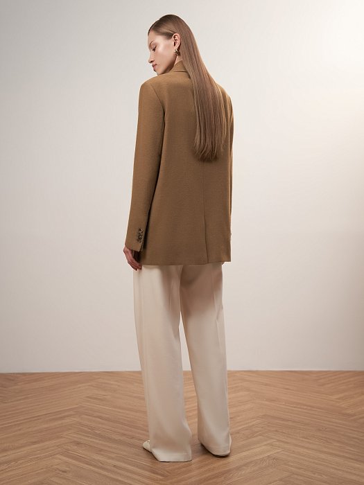 Прямой жакет из смесовой шерсти: фото №9