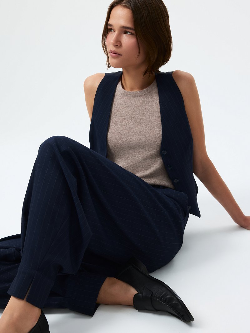 Шаровары из костюмной ткани