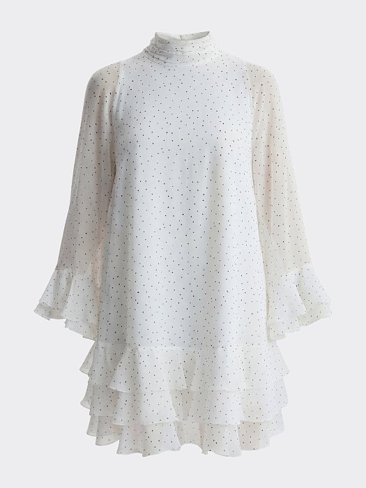 Шифоновое платье с воланами: фото №8