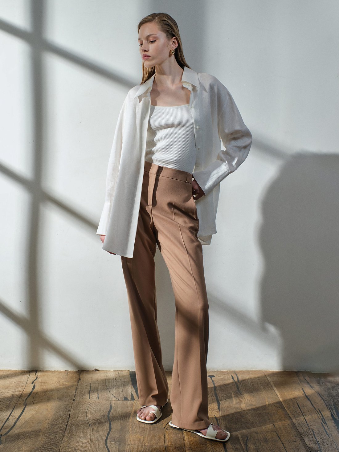 Удлиненные брюки со стрелками: фото №1